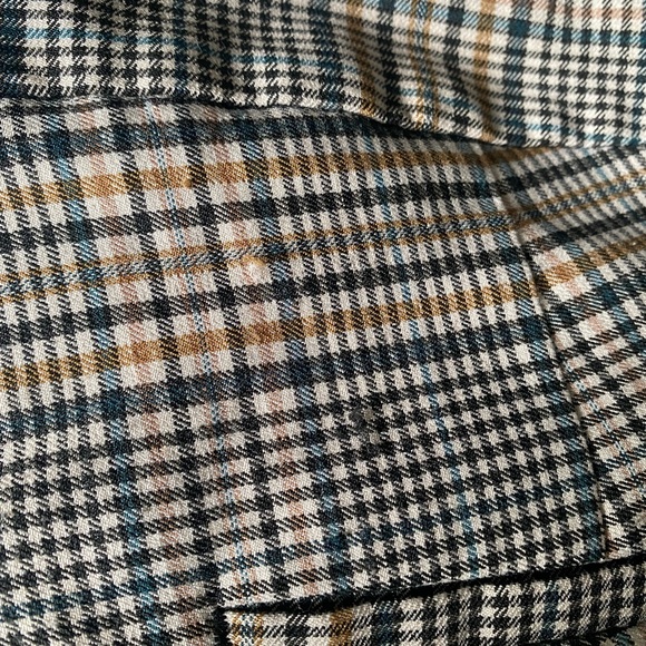 🍂 ZARA BROWN BLACK PLAID CLASSIC TROUSERS! - Picture 13 of 13